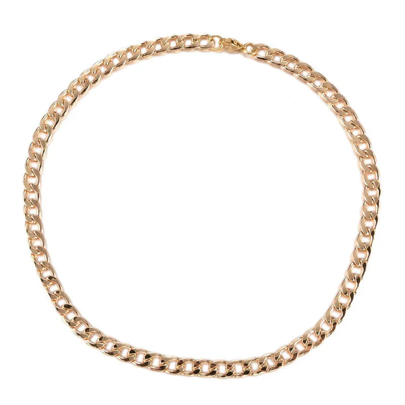 CUBAN LINK 3 TO 7 MM STAINLESS STEEL NECKLACE FOR MEN CHOKER JEWELRY