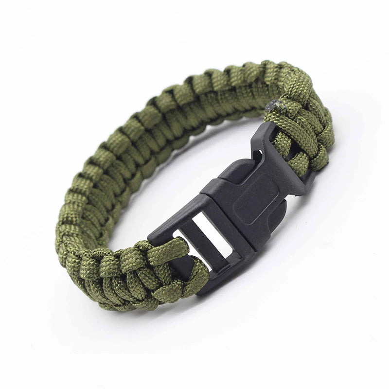 23cm Seven Core Paracord Escape Outdoor Emergency Plaited Rope EDC Camping Survival Saving Bracelet Tools Umbrella Rope Bracelet
