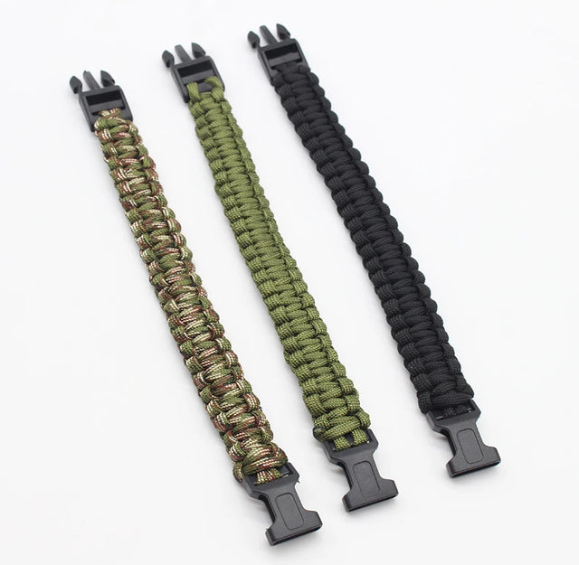 23cm Seven Core Paracord Escape Outdoor Emergency Plaited Rope EDC Camping Survival Saving Bracelet Tools Umbrella Rope Bracelet