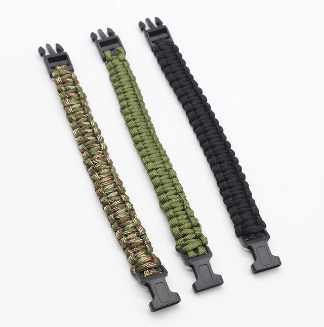 23cm Seven Core Paracord Escape Outdoor Emergency Plaited Rope EDC Camping Survival Saving Bracelet Tools Umbrella Rope Bracelet