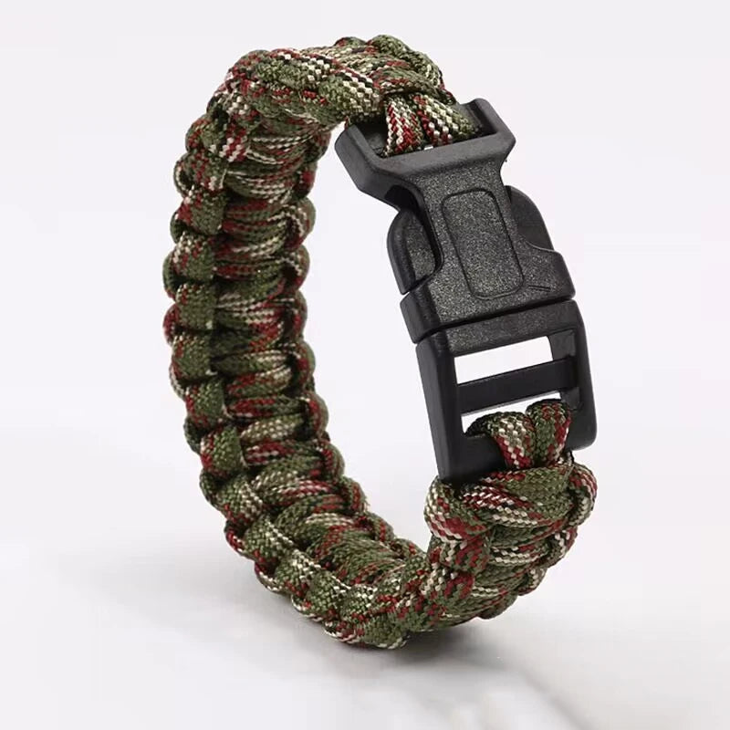 23cm Seven Core Paracord Escape Outdoor Emergency Plaited Rope EDC Camping Survival Saving Bracelet Tools Umbrella Rope Bracelet