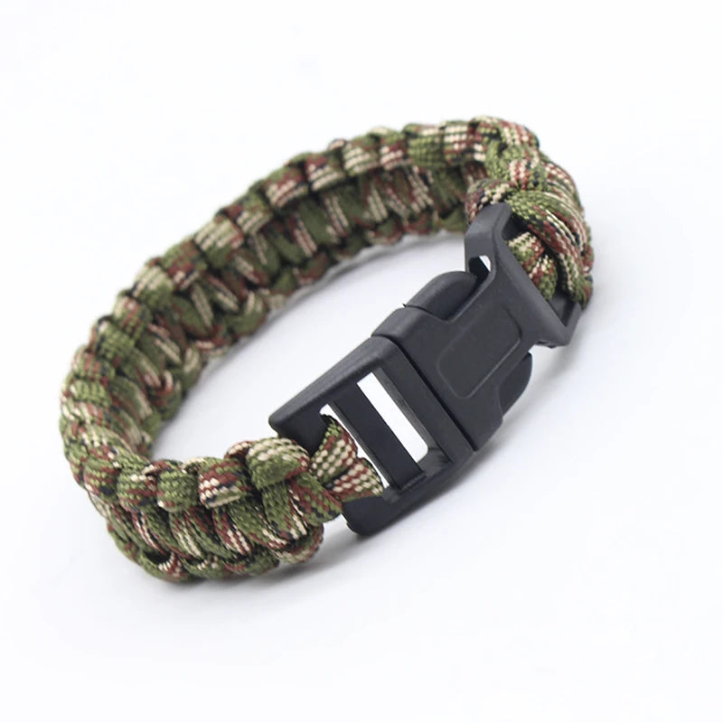 23cm Seven Core Paracord Escape Outdoor Emergency Plaited Rope EDC Camping Survival Saving Bracelet Tools Umbrella Rope Bracelet