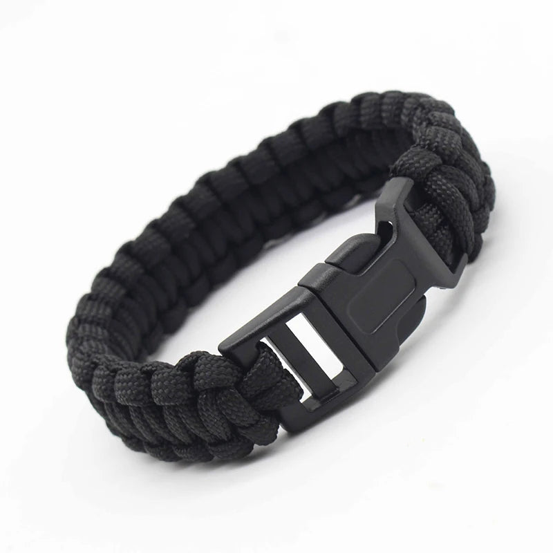 23cm Seven Core Paracord Escape Outdoor Emergency Plaited Rope EDC Camping Survival Saving Bracelet Tools Umbrella Rope Bracelet