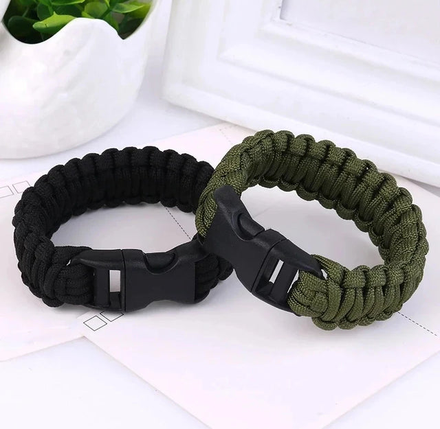 23cm Seven Core Paracord Escape Outdoor Emergency Plaited Rope EDC Camping Survival Saving Bracelet Tools Umbrella Rope Bracelet